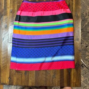 J. McLaughlin Multicolor Striped Pencil Skirt size 2